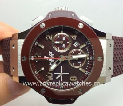Replica Hublot Big Bang Watch - CAPPUCCINO Chocolate Brown Dial - Swiss Grade
